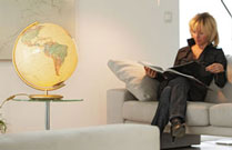 Globe in Living Room